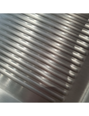 Bistecchiera grill piastra in acciaio inossidabile