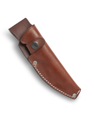Robusto coltello da caccia outdoor con manico in cuoio. Prodotto a Maniago in Italia