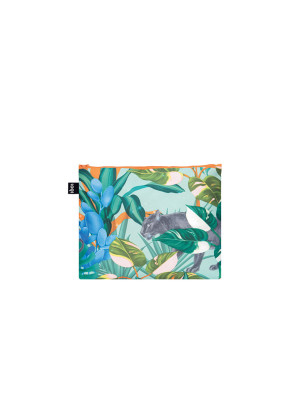 Borsette con zip Loqi Thai Floral e Wild Forest set 3 pezzi