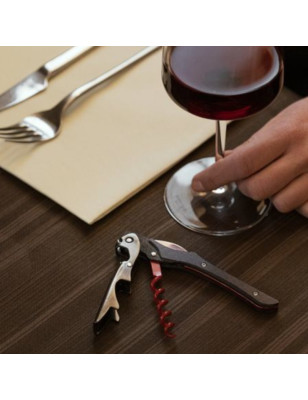 Cavatappi a doppia leva Farfalli fibra di carbonio rosso