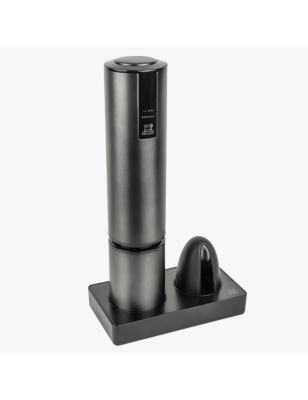 Cavatappi Elettrico Ricaricabile Peugeot in Acciaio Inox con Finitura in Carbonio - 27 cm