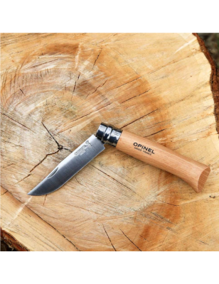 Coltello chiudibile inox Opinel N°8 con fodero