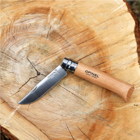Coltello chiudibile inox Opinel N°8 con fodero