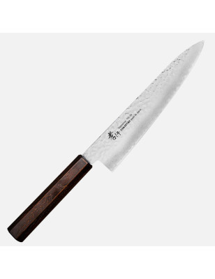 Coltello Gyutoh Sakai Takayuki Nanairo retrò lama damasco 21 cm