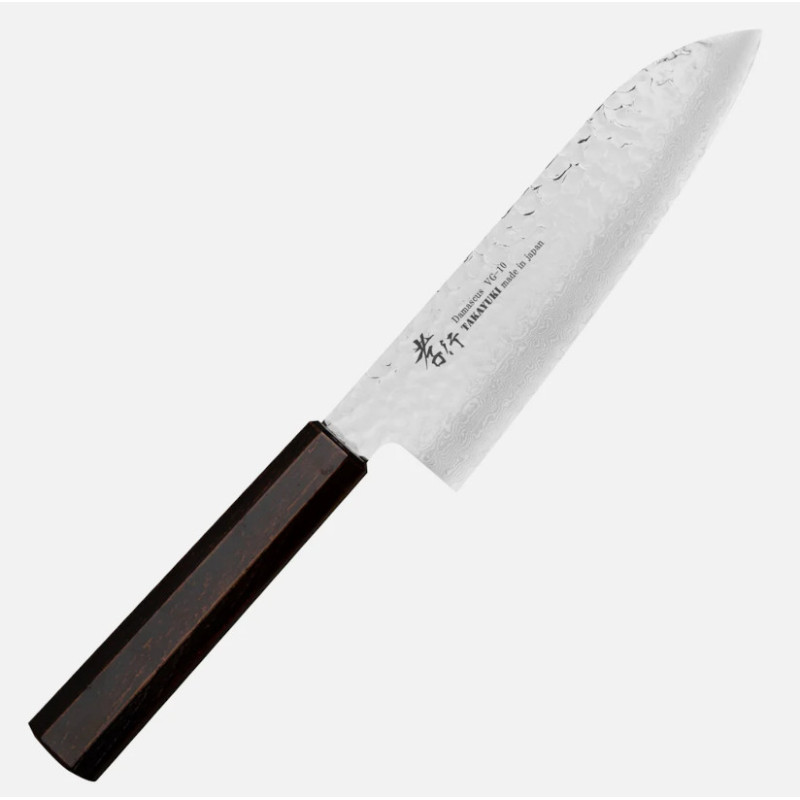 Coltello Santoku Sakai Takayuki Nanairo retrò damasco 17 cm Coltello Santoku Sakai Takayuki Nanairo retrò damasco 17 cm