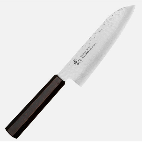 Coltello Santoku Sakai Takayuki Nanairo retrò damasco 17 cm