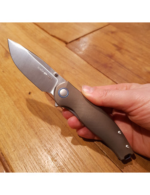 Coltello chiudibile Vale TIBR Titanio anodizzato bronzo Viper
