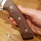 Coltello lama fissa Gianghi Viper IM Micarta Iuta marrone Coltello lama fissa Gianghi Viper IM Micarta Iuta marrone
