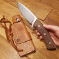 Coltello lama fissa Gianghi Viper IM Micarta Iuta marrone Coltello lama fissa Gianghi Viper IM Micarta Iuta marrone