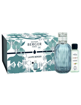 Cofanetto Quintessence blu con ricarica Blé d’Or Lampe Berger
