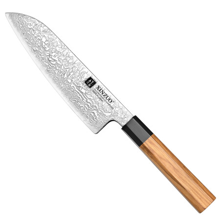 Coltello Santoku damasco PM80-RS lama 18 cm XinZuo