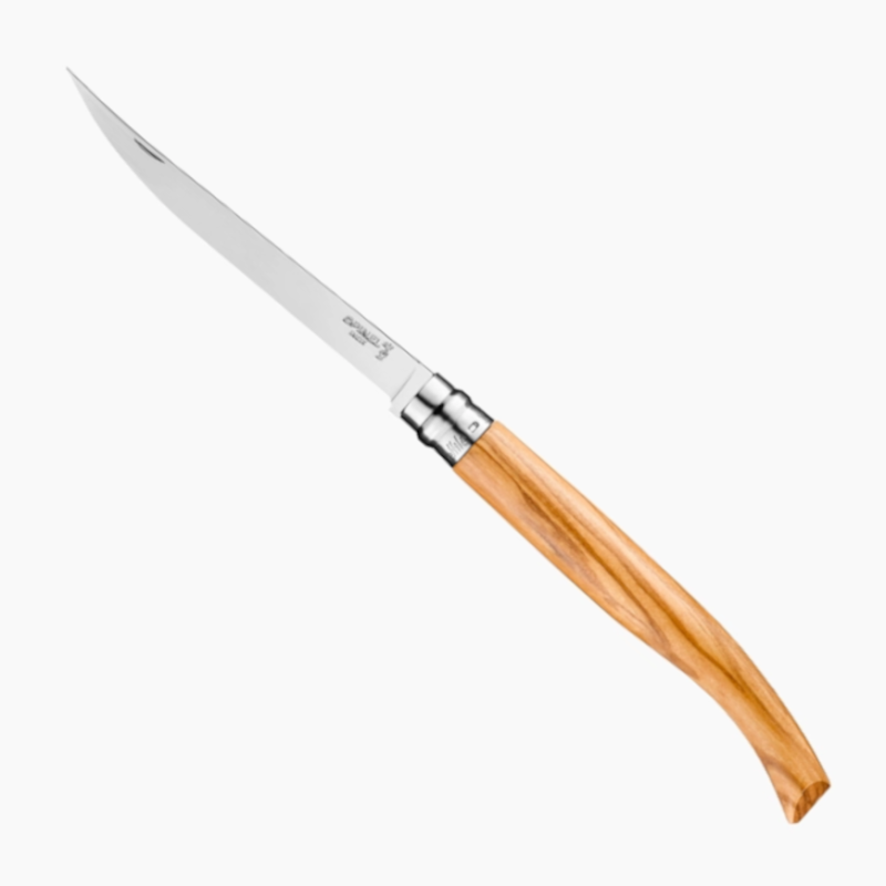 Coltello chiudibile per sfilettare Opinel N°15 legno ulivo Coltello chiudibile per sfilettare Opinel N°15 legno ulivo