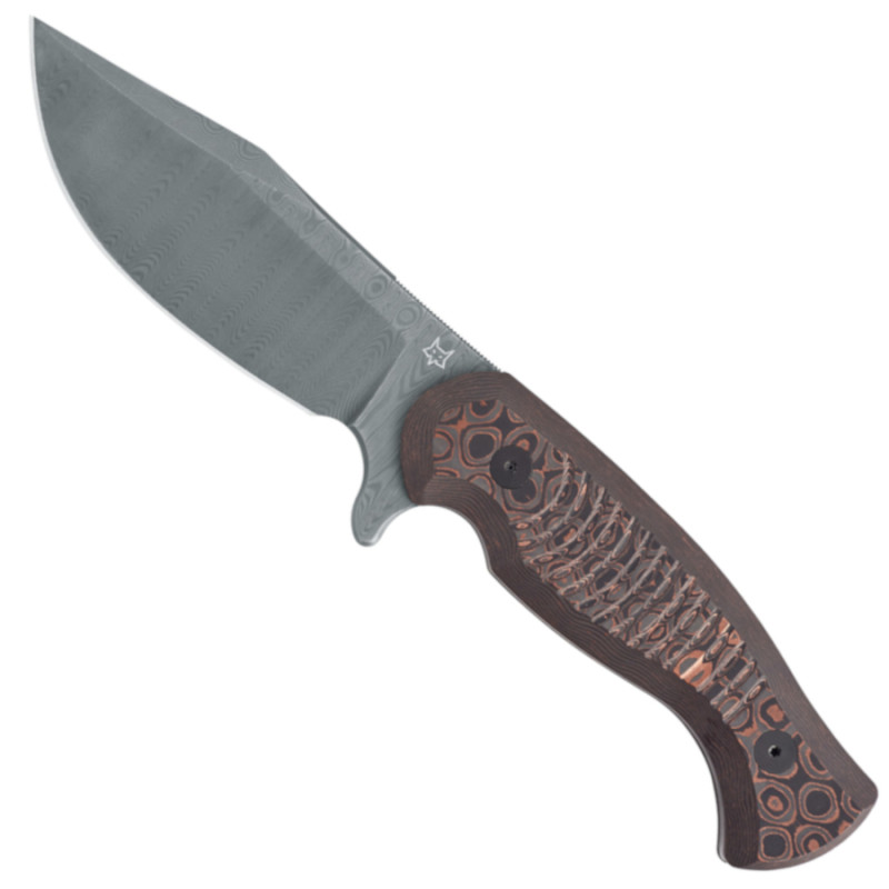 Coltello lama fissa damasco Fox FX-106 DCF Eastwood Tiger Coltello lama fissa damasco Fox FX-106 DCF Eastwood Tiger