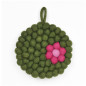 Sottopentola tondo pompon verde Hat Hatage Udhyog 19 cm