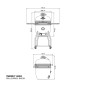 Grill barbecue Yakiniku Kamado Large complete 6-8 persone Grill barbecue Yakiniku Kamado Large complete 6-8 persone