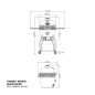 Grill barbecue Yakiniku Kamado medio base black edition 4-5 persone