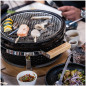 Griglia da tavolo Yakiniku Shichirin rotonda 2-6 persone Griglia da tavolo Yakiniku Shichirin rotonda 2-6 persone