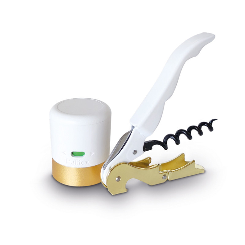Kit cavatappi Pulltex Pulltap's Basic e tappo spumante Kit cavatappi Pulltex Pulltap's Basic e tappo spumante