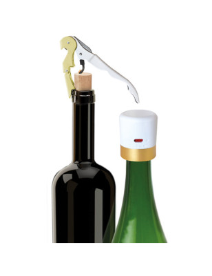 Kit cavatappi Pulltex Pulltap's Basic e tappo spumante