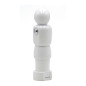 Macina spezie Bisetti Calcetto in faggio laccato bianco 23 cm