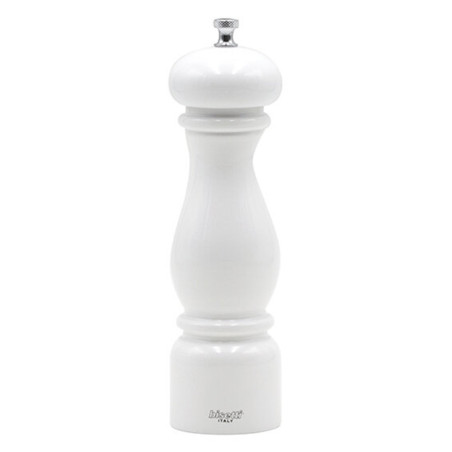 Macina pepe Bisetti Firenze faggio laccato bianco 22 cm. Made in Italy. Prodotto garantito