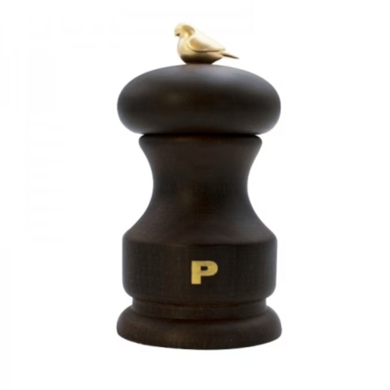 Macina pepe Bisetti Bird faggio colore noce 11 cm Macina pepe Bisetti Bird faggio colore noce 11 cm