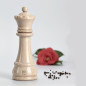 Macina spezie Bisetti Regina faggio laccato bianco 23 cm