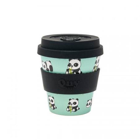 Tazza cappuccino Qui Panda con coperchio 230 ml
