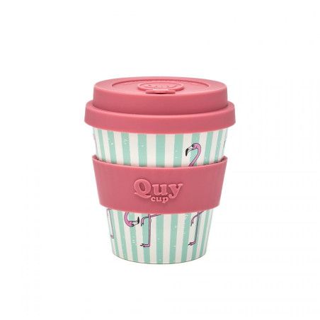 Tazza cappuccino Qui Fenicottero con coperchio 230 ml