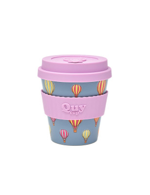 Tazza cappuccino Qui Mongolfiera con coperchio 230 ml