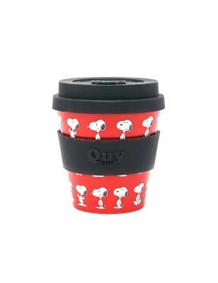 Tazza cappuccino Qui Snoopy Red con coperchio 230 ml