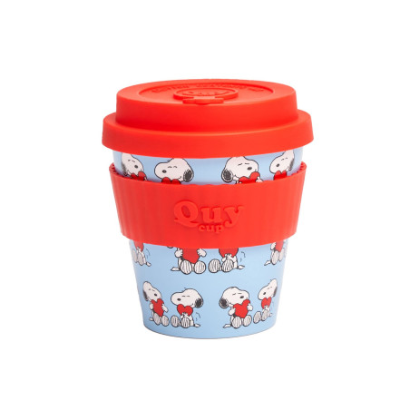 Tazza cappuccino Qui Snoopy love con coperchio 230 ml
