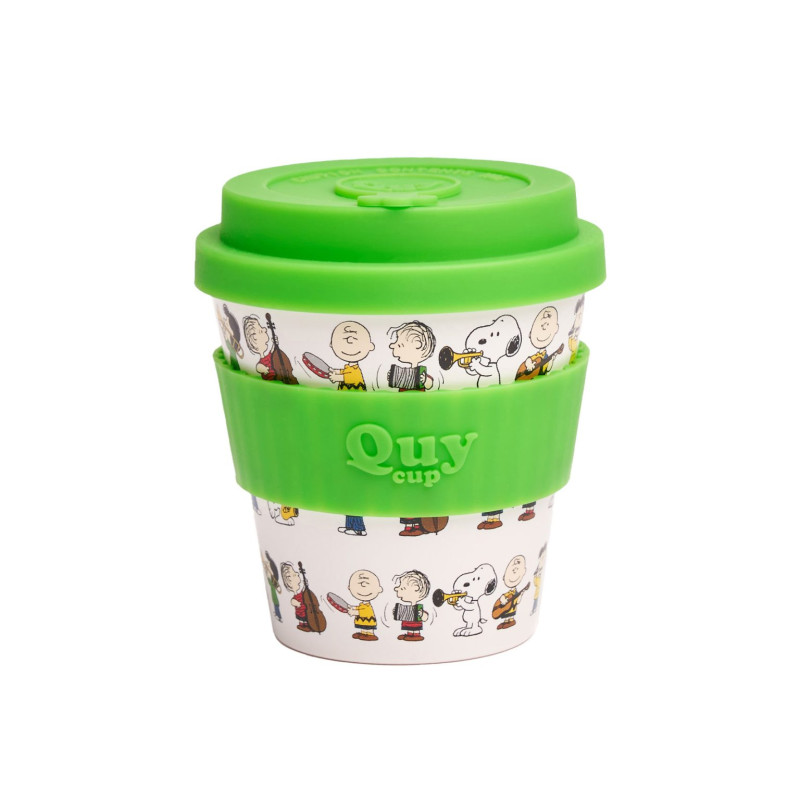 Tazza cappuccino Quy Snoopy opera con coperchio 230 ml