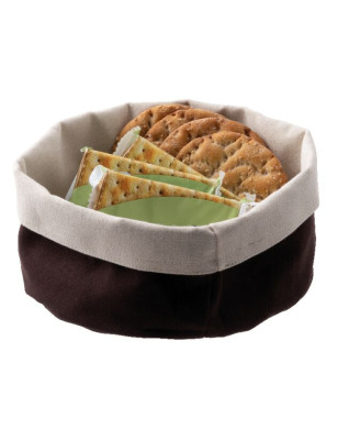 Cesto pane Paderno in cotone nero