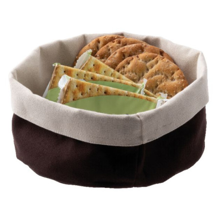 Cesto pane Paderno in cotone nero