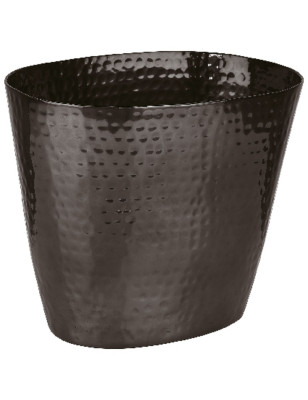 Secchiello vino Paderno in metallo verniciato nero