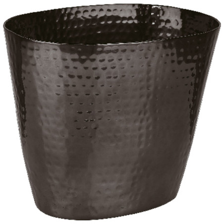 Secchiello vino Paderno in metallo verniciato nero