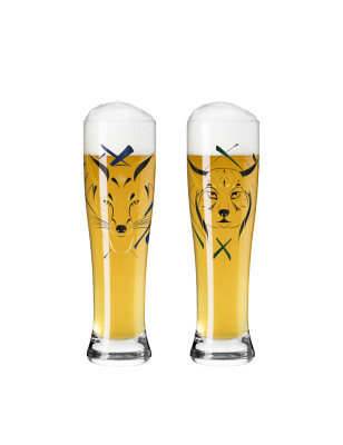 Set 2 Bicchieri birra Ritzenhoff Weizen Brauchzeit 65 cl