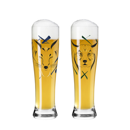 Set 2 Bicchieri birra Ritzenhoff Weizen Brauchzeit 65 cl
