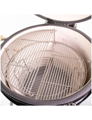 2 griglie cottura a mezzaluna per barbecue Kamado XLarge