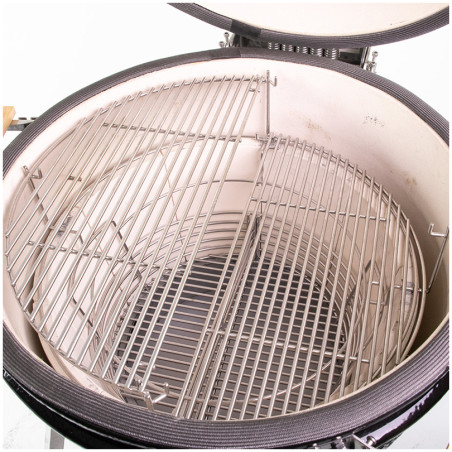 2 griglie cottura a mezzaluna per barbecue Kamado XLarge