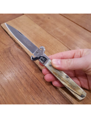Coltello chiudibile da caccia Fraraccio corno antico 19 cm