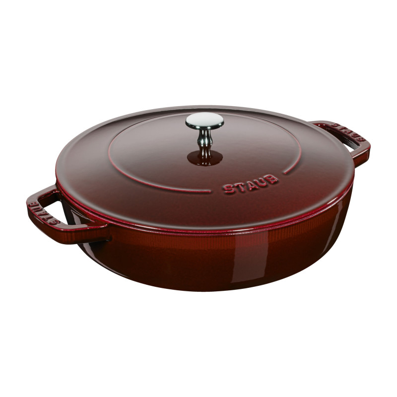 Tegame rotondo Staub in ghisa rosso granata 28 cm Tegame rotondo Staub in ghisa rosso granata 28 cm