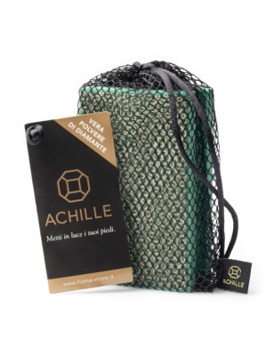 Spugna abrasiva diamantata forte per piedi Achille verde