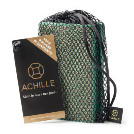 Spugna abrasiva diamantata forte per piedi Achille verde