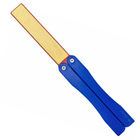 Acciaino tascabile Fallkniven diamantato doppia grana blu