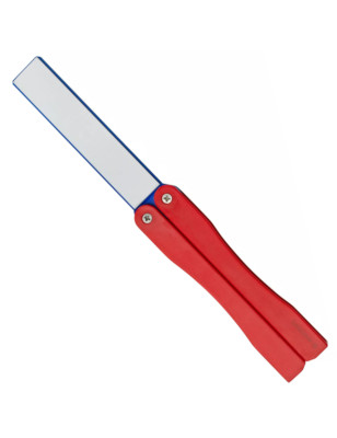 Acciaino tascabile Fallkniven diamantato e ceramico rosso
