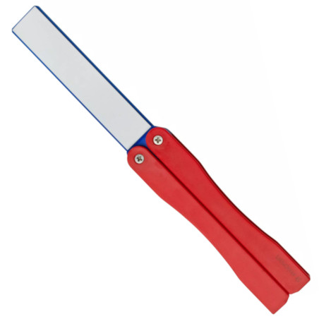 Acciaino tascabile Fallkniven diamantato e ceramico rosso