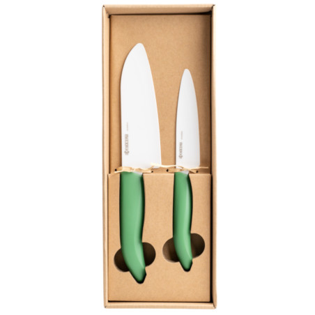 Set 2 coltelli da cucina in ceramica Kyocera 40th anniversary
