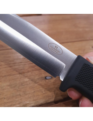 Coltello sportivo da collezione a lama fissa in acciaio lamninato VG7